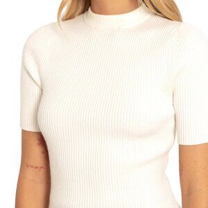 Blackmilk Spinning A Yarn Short Sleeve Knit Top